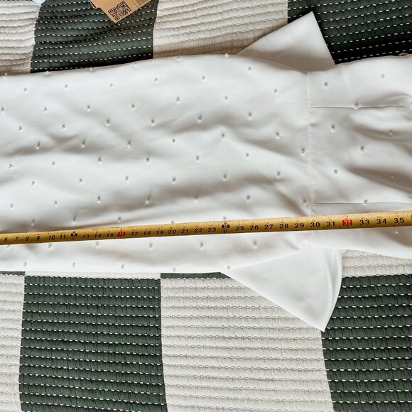 Sachin & Babi Bridal Dress - Strapless Back-Bow Pearl Midi Dress | S6 (Altered) - Picture 9 of 11